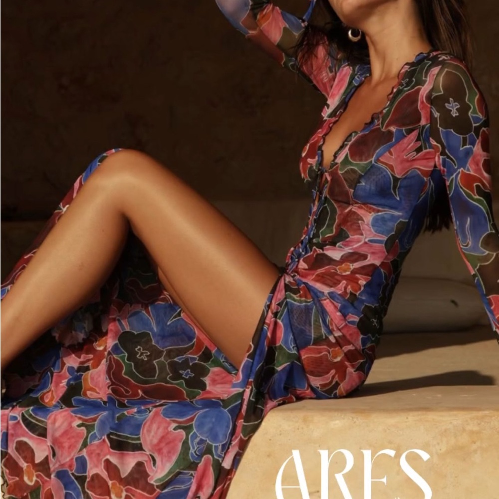 RESA Floral Maxi Lennon Dress in Ares